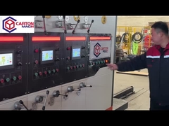 Macchina ondulata dell'incartonamento del cartone