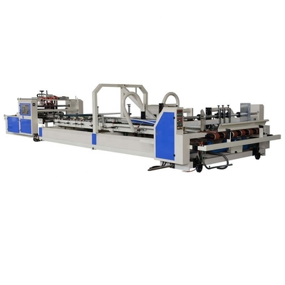 La cartella pneumatica 2600mm completamente automatica Gluer del cartone lavora la scatola a macchina ondulata d'angolo 4 6