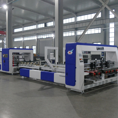 Macchina ondulata di Gluer della cartella del contenitore di cartone completamente automatica
