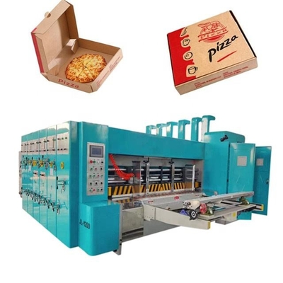 Flesso stampa cartone ondulato scatola macchina scatola di pizza fare automatico