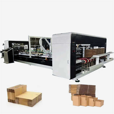 Servo Motor Pieghevole Cartone Gluer Automatico Mini Stapler Sticking