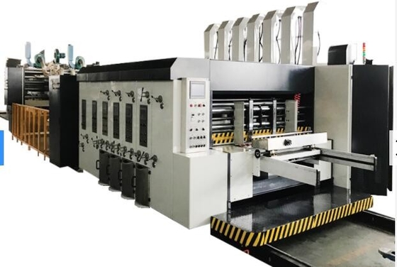 Linea completamente automatica della colla di Slotter Die Cutter della scatola due della stampante ondulata di colore 2mm Flexo